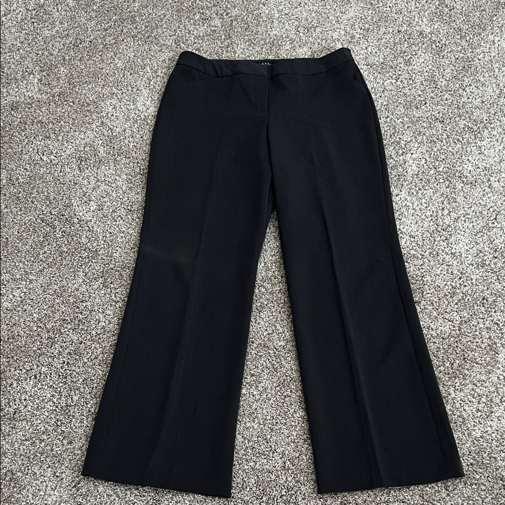 Nicole Miller Elegant Dark Grey Wide Leg Trousers